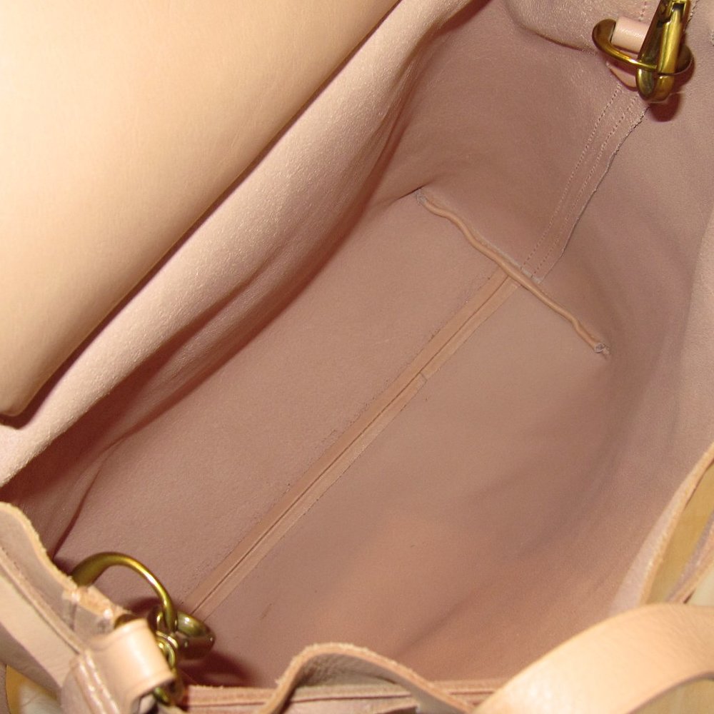 Madewell Medium Drawstring Transport Leather Tote, Like New - Picture 8 of 12
